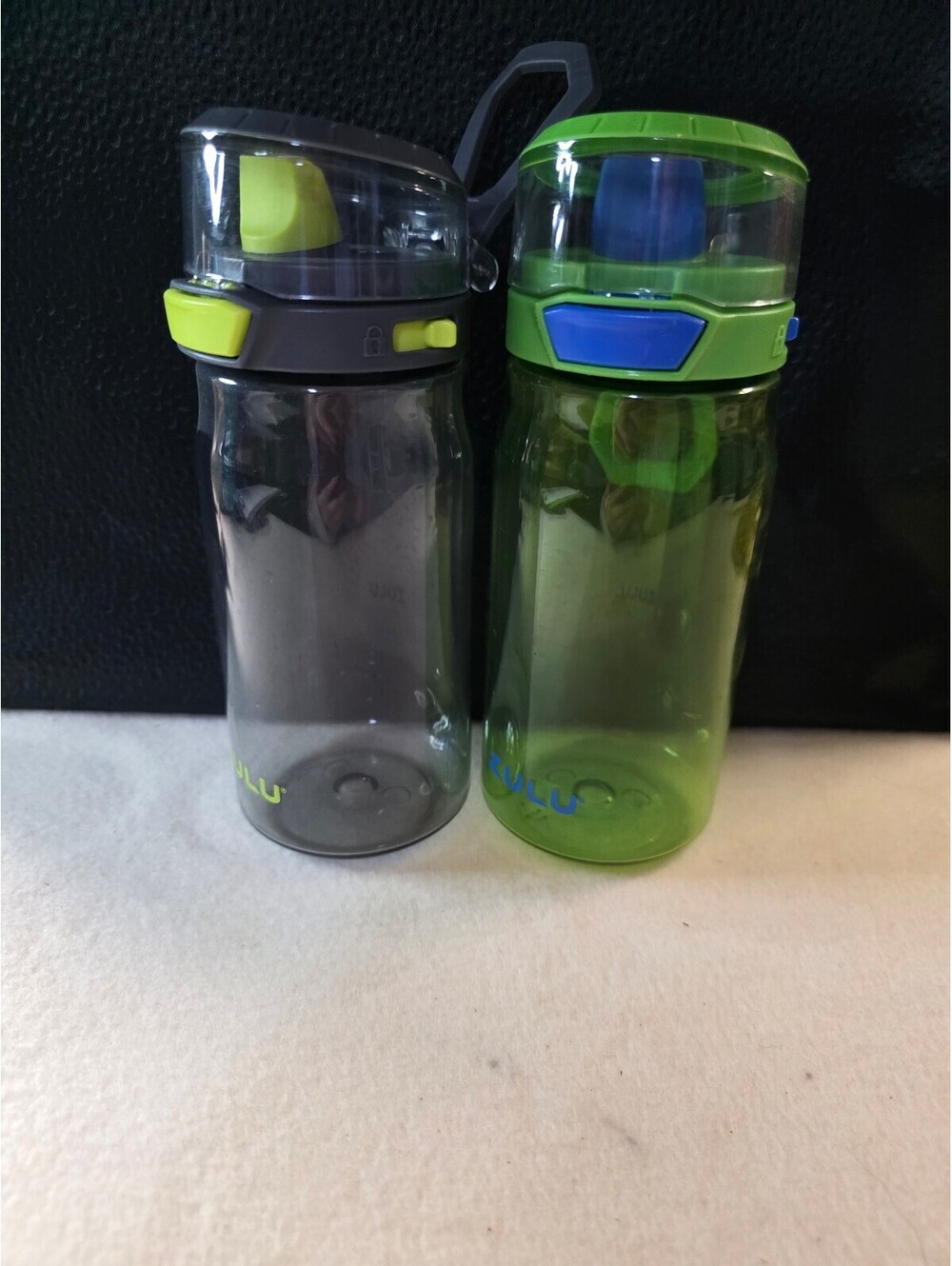 ZULU 16 oz Kids Water Bottles Set of 2 Locking Flip Lids Missing Straws